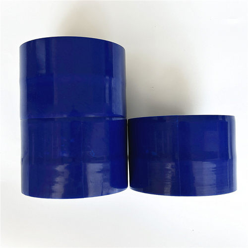 0.1*33M蓝色热收缩胶带耐高温PE胶粘带设备包装拼接热收缩胶带 - 图0