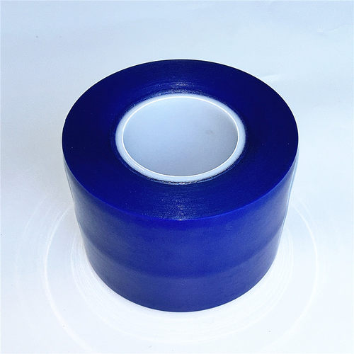 0.1*33M蓝色热收缩胶带耐高温PE胶粘带设备包装拼接热收缩胶带 - 图1