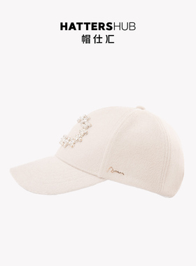 JEFFSUN羊毛棒球帽星环钻装饰