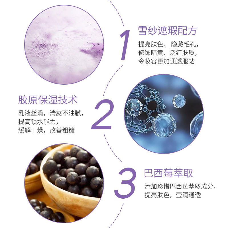 兰芝新版雪纱丝柔防晒遮瑕隔离霜 Queens海外隔离/妆前