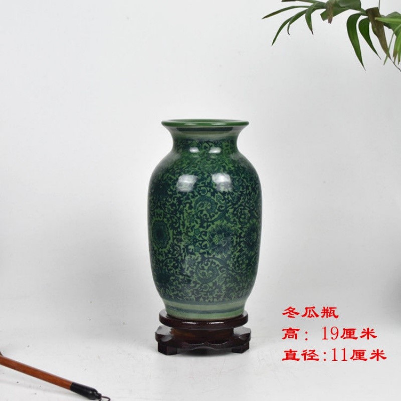 富贵竹花瓶景德镇陶瓷器迷你青花瓷客厅家居饰品博古架摆件小瓷瓶 - 图1