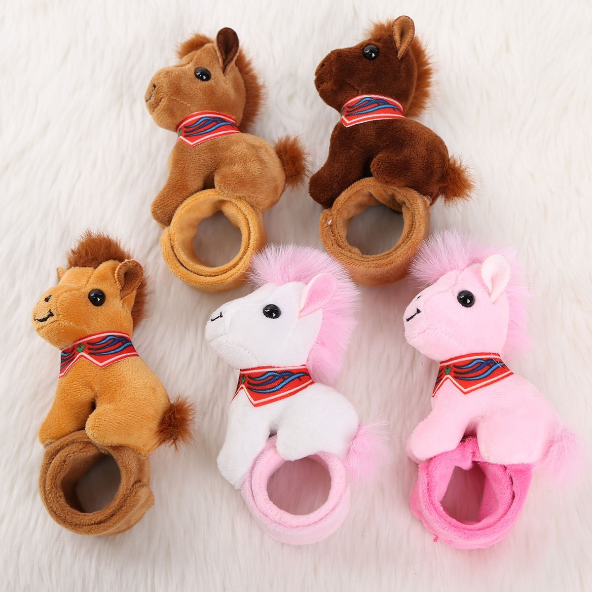 仿真小马公仔小马驹单啪啪圈儿童手环趴趴圈马年吉祥物布娃娃批发,淘宝优惠券,粉丝福利购,淘宝优惠卷