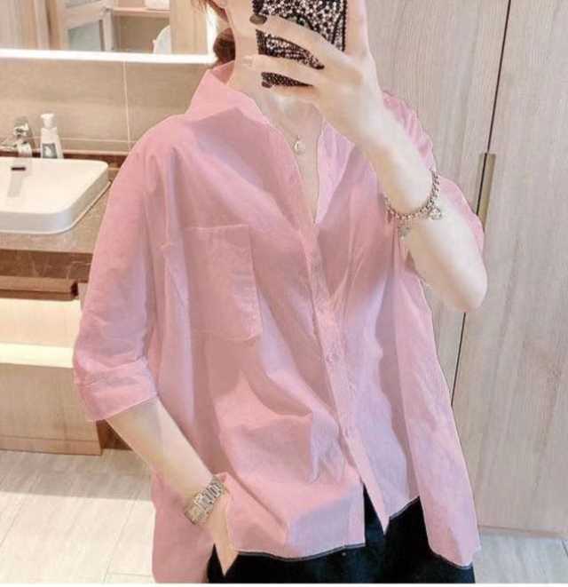 梵客隆旗舰店2022新款夏季港风衬衫宽松衬衣女LBT2282雅菲服装店