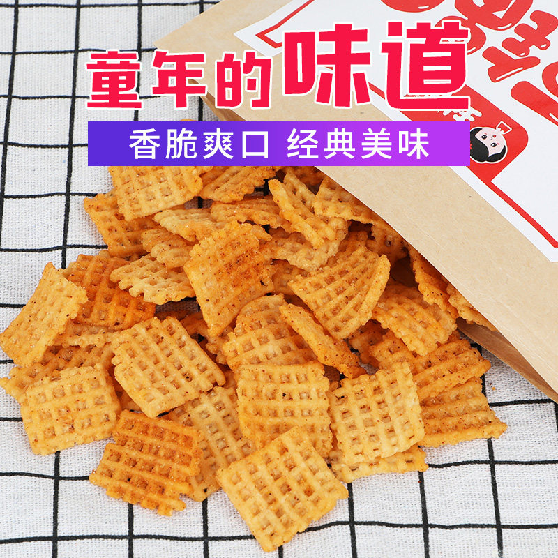 【买一送一】黄豆大袋310g袋麻辣锅巴 隆众食品膨化食品