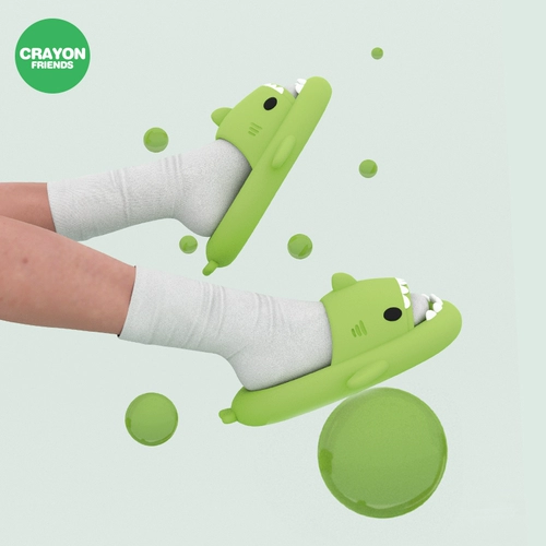 Тапочки для ванны на платформе, нескользящая акула для влюбленных, Южная Корея