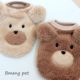 Autumn and winter Schnauzer cat plush dog clothes