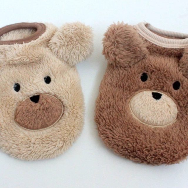 Autumn and winter Schnauzer cat plush dog clothes