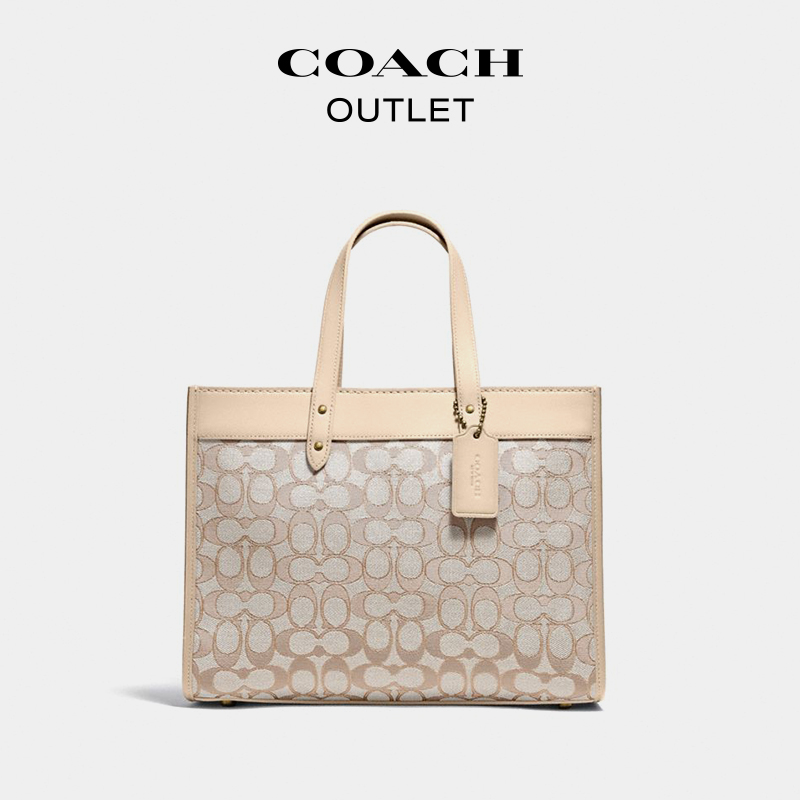 COACH/蔻驰奥莱女士经典标志FIELD 30号托特包 - 图0