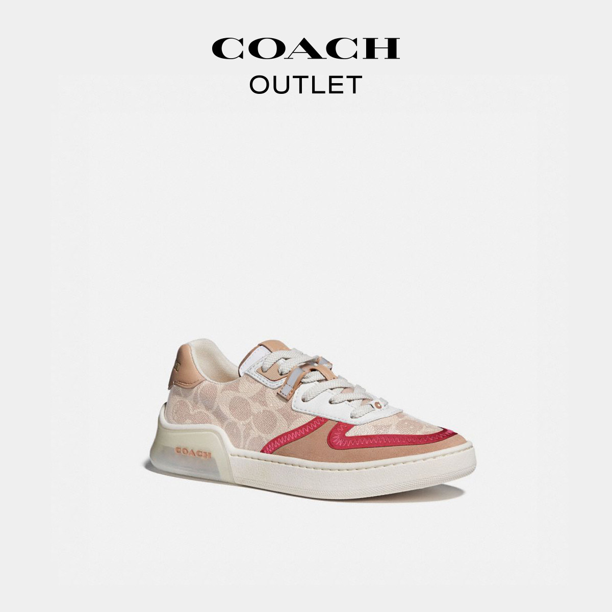 coach /蔻驰奥莱夏季新款板鞋 COACHoutlet休闲板鞋