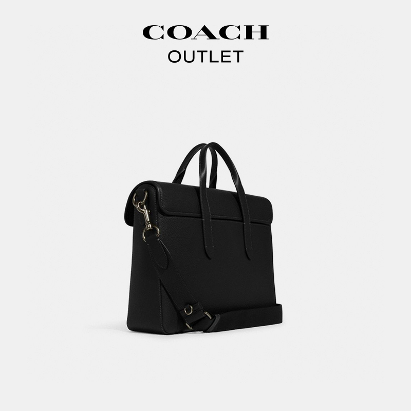 COACH/蔻驰奥莱男士SULLIVAN手提商务文件公文包手提单肩包真皮