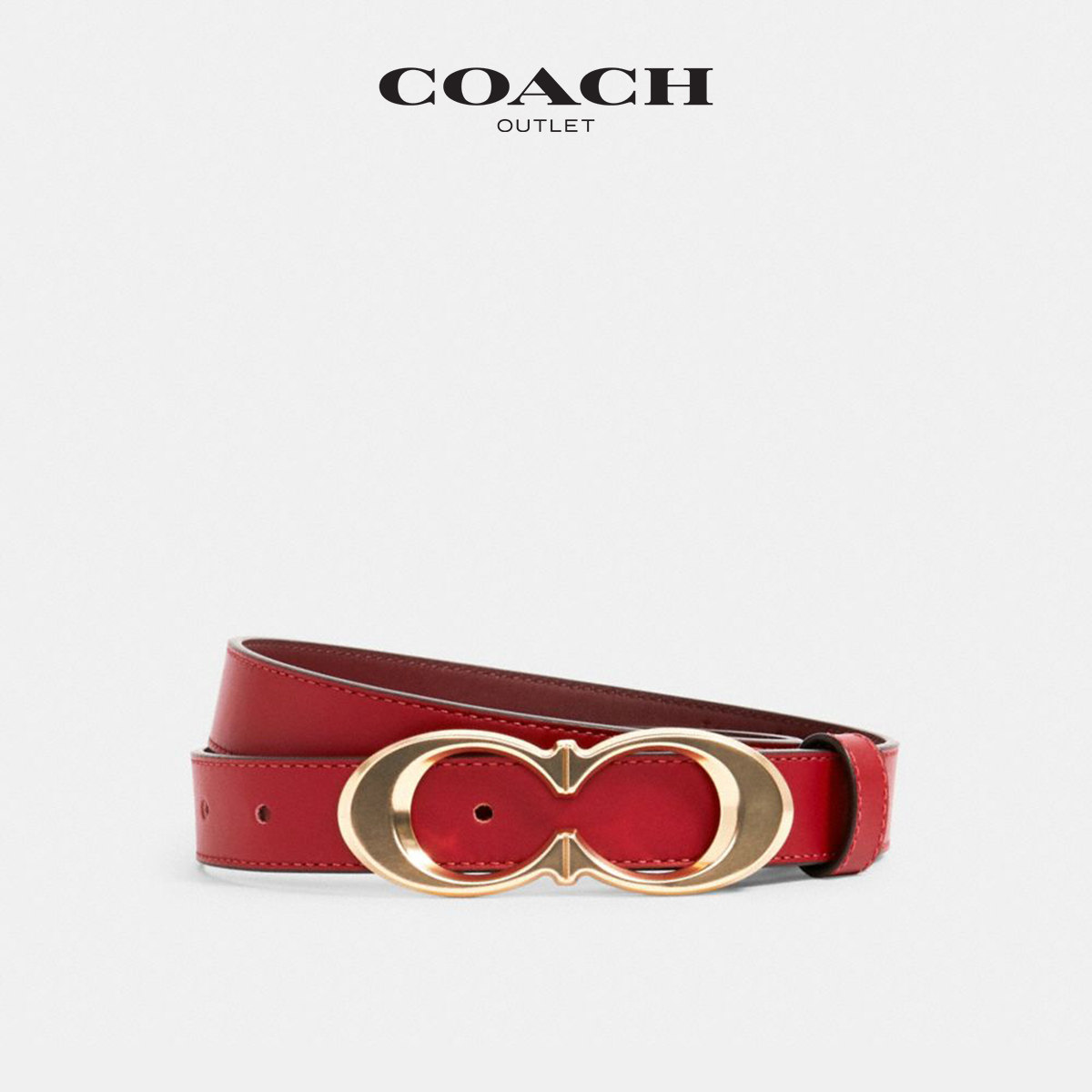 coach /蔻驰奥莱女士经典标志腰带 COACHoutlet腰带/皮带/腰链