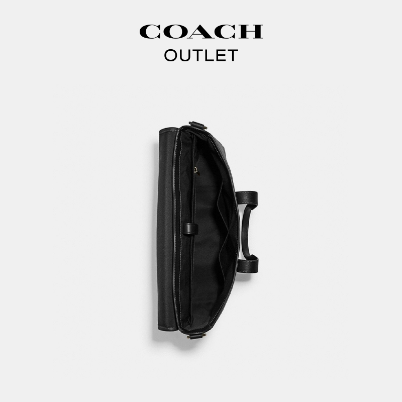 [520礼物]COACH/蔻驰奥莱男士SULLIVAN手提商务公文包手提单肩包