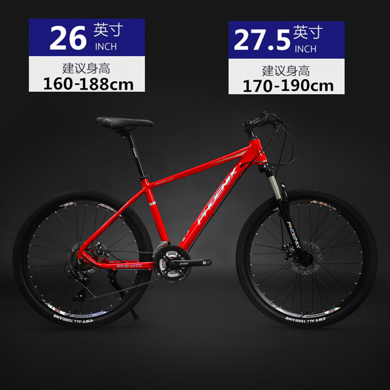 凤凰铝合金山地禧玛诺越野女自行车 phoenix凤凰林宇山地自行车