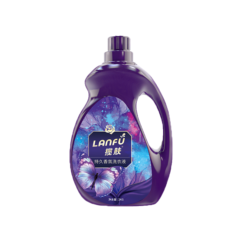 揽肤家用实惠装除螨香味持久洗衣液 揽肤常规洗衣液