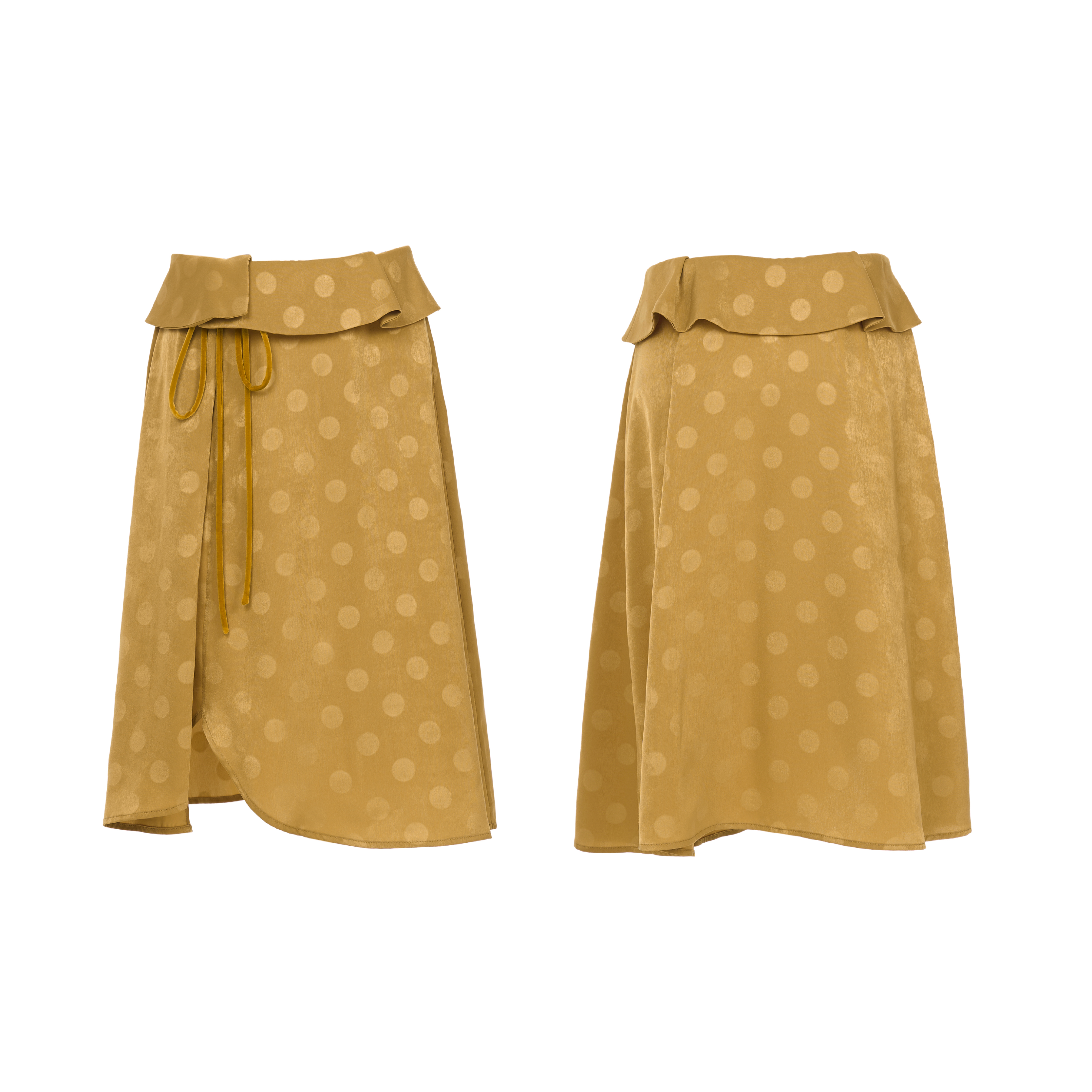 【新品】PALAVAS舷窗落日半裙复古波点印花裙腰间系带半身裙原创,淘宝优惠券,粉丝福利购,淘宝优惠卷