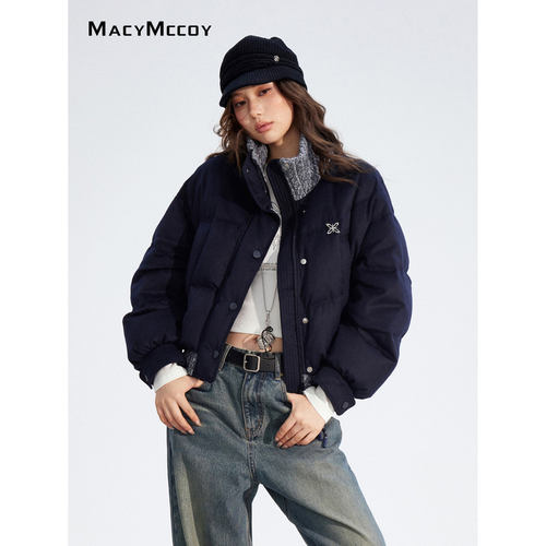 【折】MacyMccoy 官方授权 25AW 假两件拼接羽绒服 - 图1