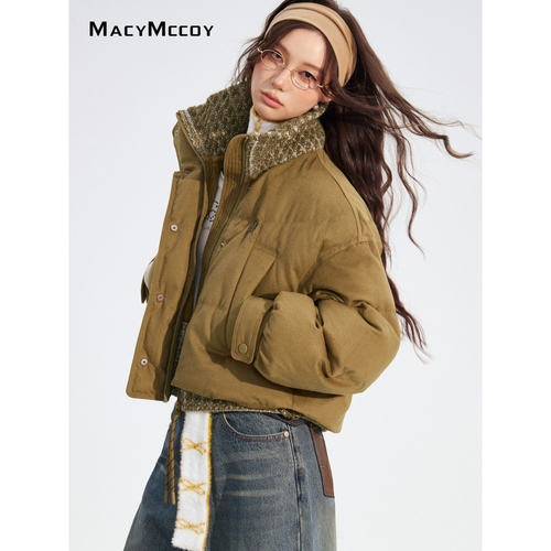 【折】MacyMccoy 官方授权 25AW 假两件拼接羽绒服 - 图0