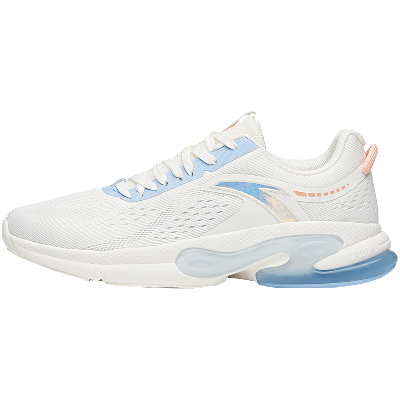 安踏弹力胶跑鞋女21夏季透气软底轻便减震休闲运动鞋