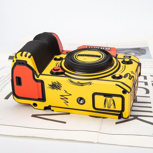 适用于富士X-H2S保护贴膜富士X-H2贴纸DIY碳纤维迷彩防尘保护膜 - 图3