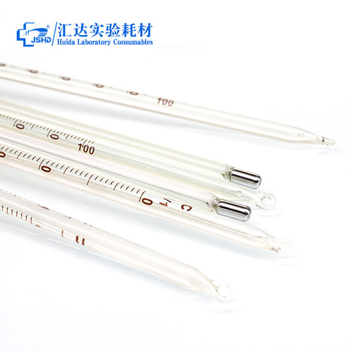 红液温度计实验室用棒式水银温度计工业/家用0-50/10-110/0-105/0-150/0-200/0-250/0-300物理化学实验温度表 - 图3
