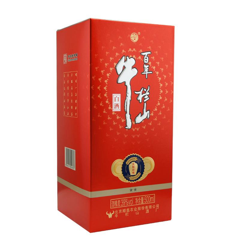 牛栏山39度纯粮特酿二星500ml*6清香型白酒（15年老酒）整箱装