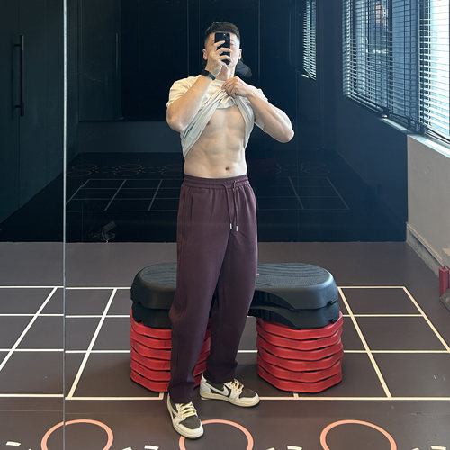 IRONTRAP新款训练镰刀卫裤松紧腰运动长裤男休闲通勤弯刀裤子春夏 - 图0