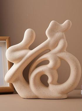 创意陶瓷福字摆件家居客厅电视柜婚庆乔迁礼品工艺品