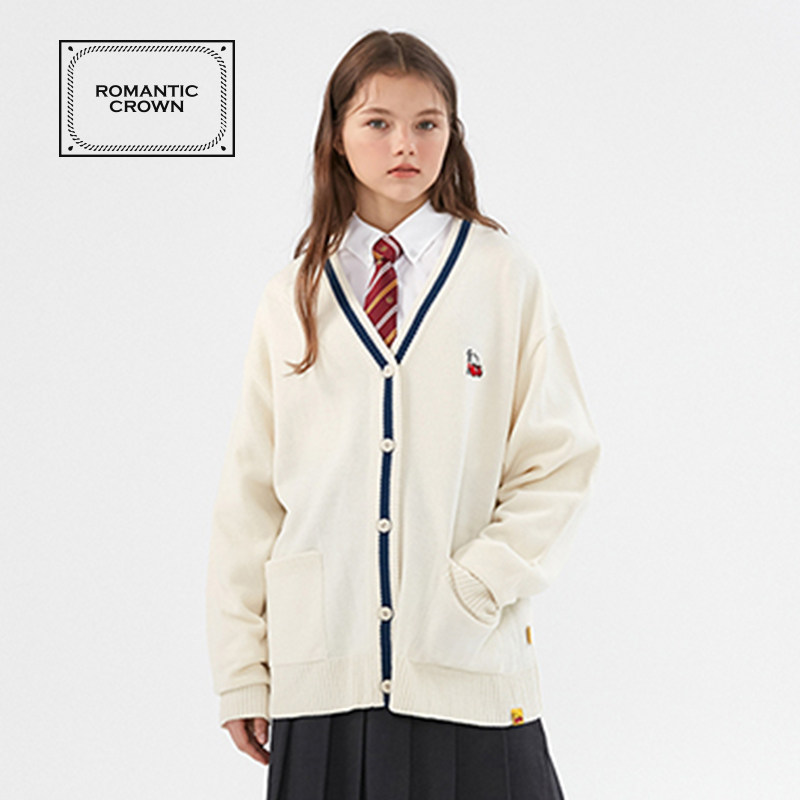 romantic crown x kirsh联名款开衫 rmtcrw毛针织衫