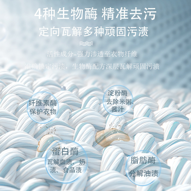 熊娃娃袋装薰衣草香味持久洗衣液 熊娃娃日化常规洗衣液