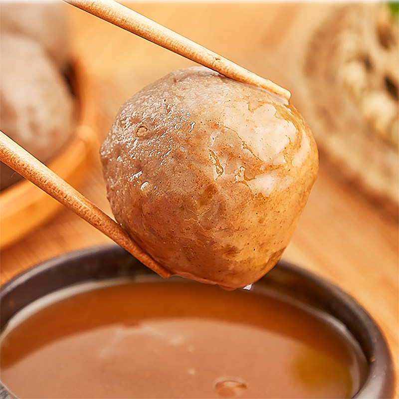 杏花吴记牛筋丸 正宗潮汕牛肉火锅食材丸子牛丸2*250g烧烤半成品,淘宝优惠券,粉丝福利购,淘宝优惠卷