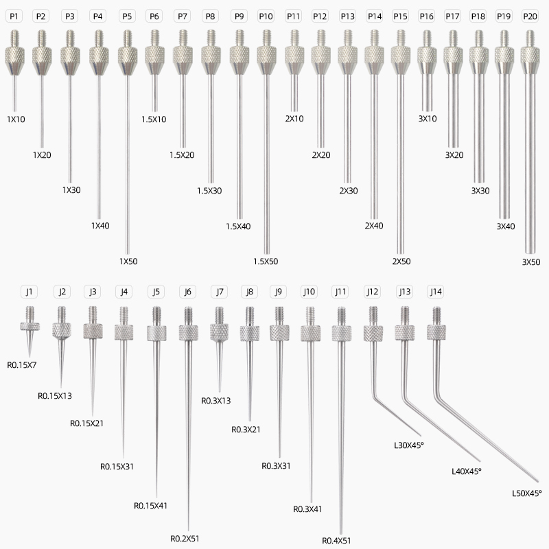 百分表平测针测头尖测头千分表测头高度规测针高度计测针平面测头-图2