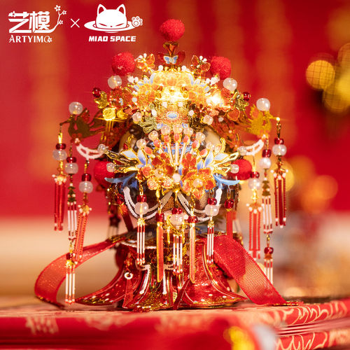 艺模喵之城星宝月霞立体拼图金属拼装模型手工摆件送女友结婚礼物 - 图2