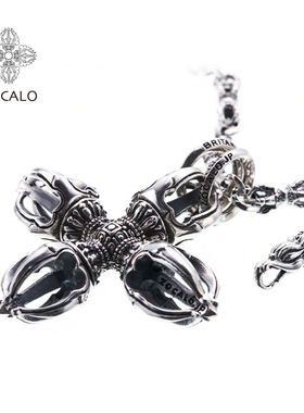 ZOCALO金刚杵系列双环十字杵吊坠