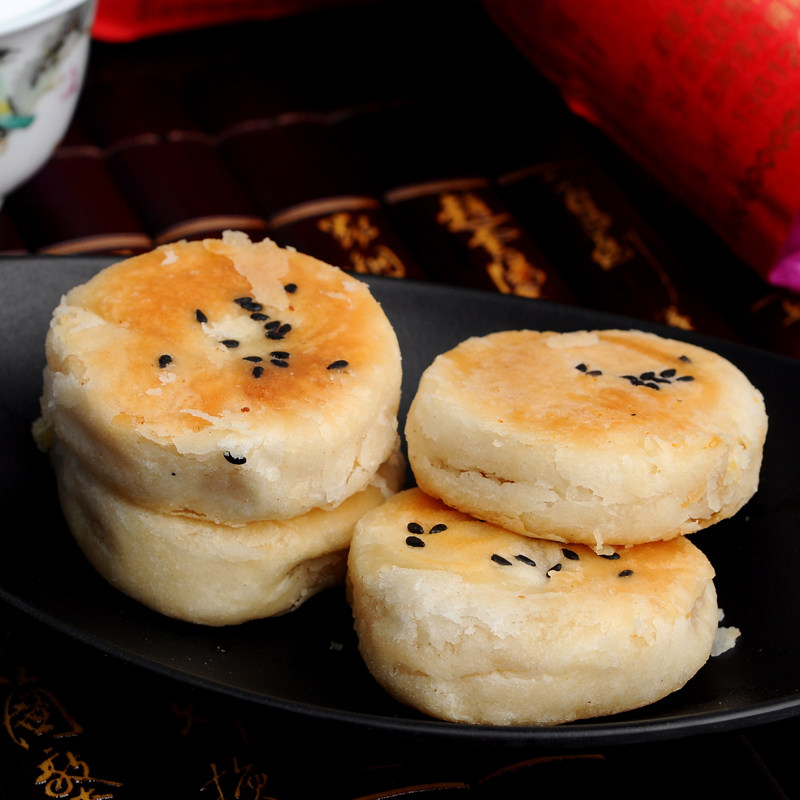 广东潮汕特产绿豆饼传统绿豆酥皮饼 酷菲特食品传统糕点