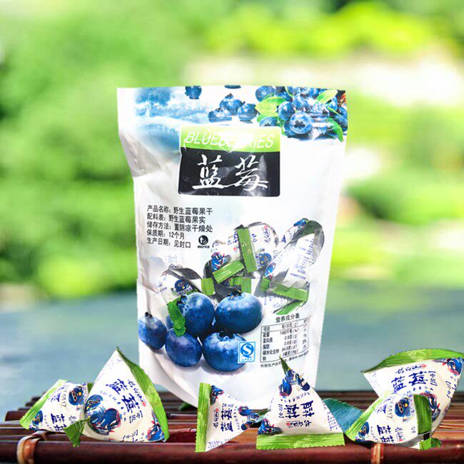 250g*1袋共半斤_东北特产蓝莓干 酷菲特食品蓝莓