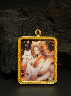 嘎乌盒小唐卡盒子佛牌盒子项链吊坠随机送画心可单独出售画心包邮
