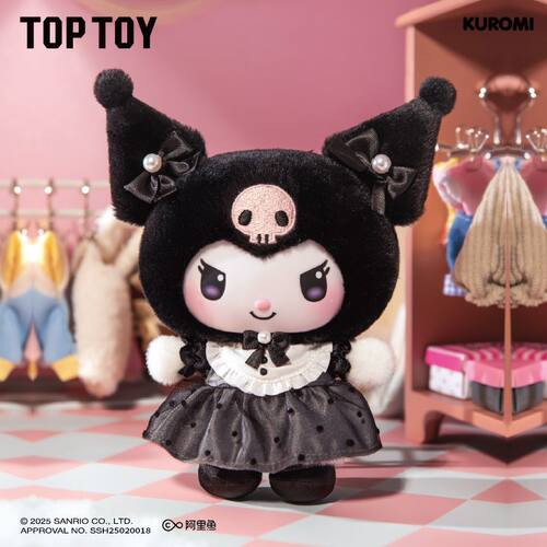 正版TOPTOY库洛米姐妹穿搭系列搪胶毛绒盲盒潮玩周边挂件节日礼物 - 图1