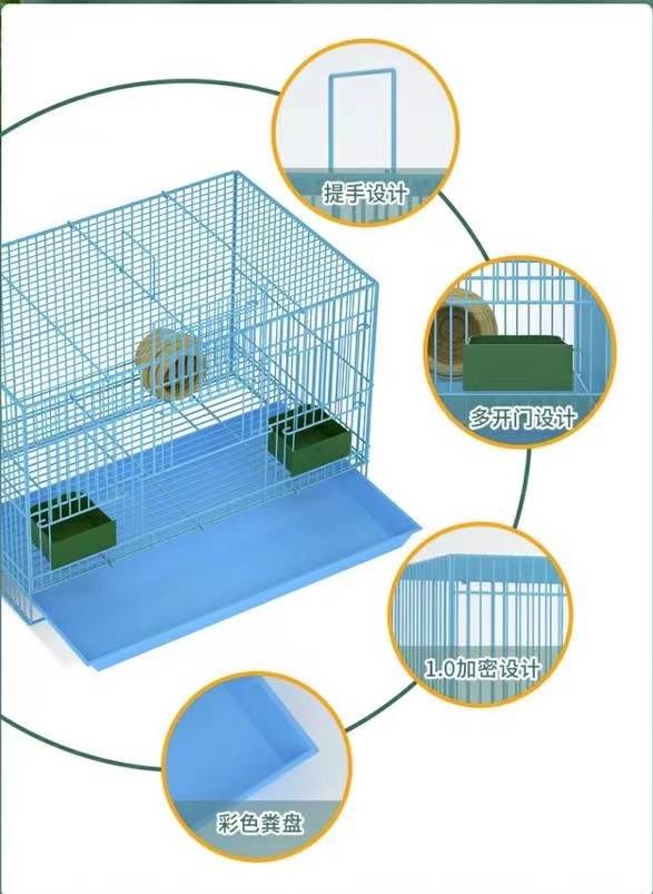 鹌鹑专用笼鹌鹑笼小型笼方笼家用养殖鹌鹑笼下蛋笼自动滚蛋鸟笼子 - 图1