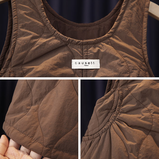 El chaleco del invierno de las mujeres viste el algodón