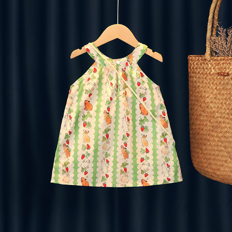 女童连衣裙夏2026新款宝宝纯棉卡通洋气吊带裙小女孩洋气挎包裙子,淘宝优惠券,粉丝福利购,淘宝优惠卷