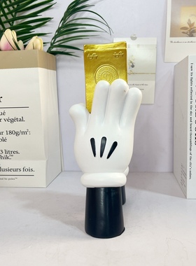 米奇拜金手摆件创意卡通周边发财可爱家居装饰品乔迁开业送礼