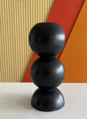 风水天然洞石摆件样板间