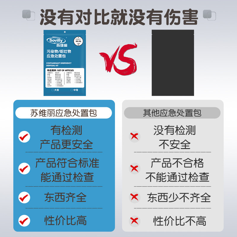 苏维丽一次性呕吐物应急处置包污染物处理包袋呕包幼儿园学校专用,淘宝优惠券,粉丝福利购,淘宝优惠卷