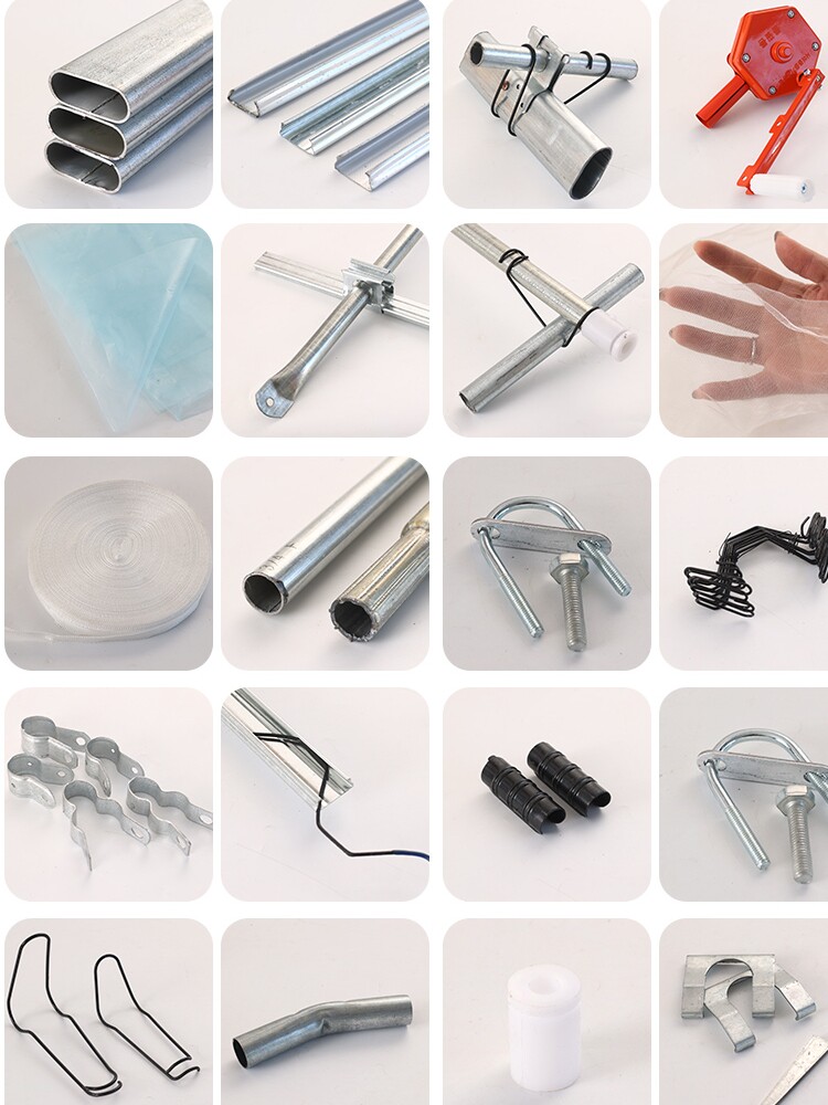 大棚骨架钢管温室定制养殖大棚蔬菜大棚连体连栋种植棚热镀锌全套