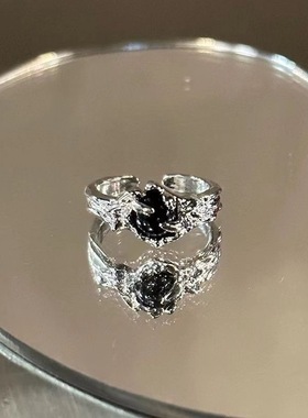 原创设计暗黑风戒指复古风尾戒情侣对戒男女潮流款嘻哈可调节