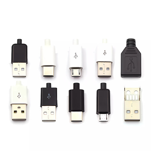 TYPEC USB2.0公头MICRO焊接式插头母头diy手机数据线配件接口接头 - 图0