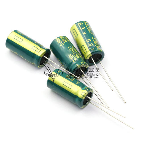 电解电容 6.3V 3300UF 体积10x20mm直插铝电解电容器(10个) - 图2