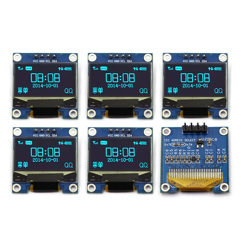 IIC接模块12864液晶屏显示屏模块蓝色图提供原理0.96寸OLED12864 - 图0
