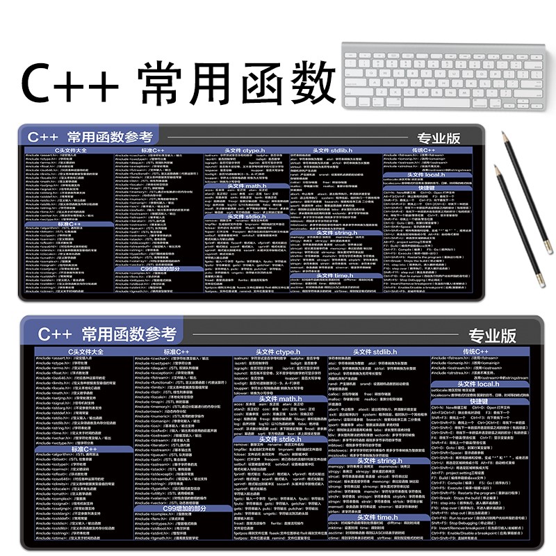 c++primer快捷键鼠标垫php教程鼠标垫c语言鼠标垫C#鼠标垫防水-图1