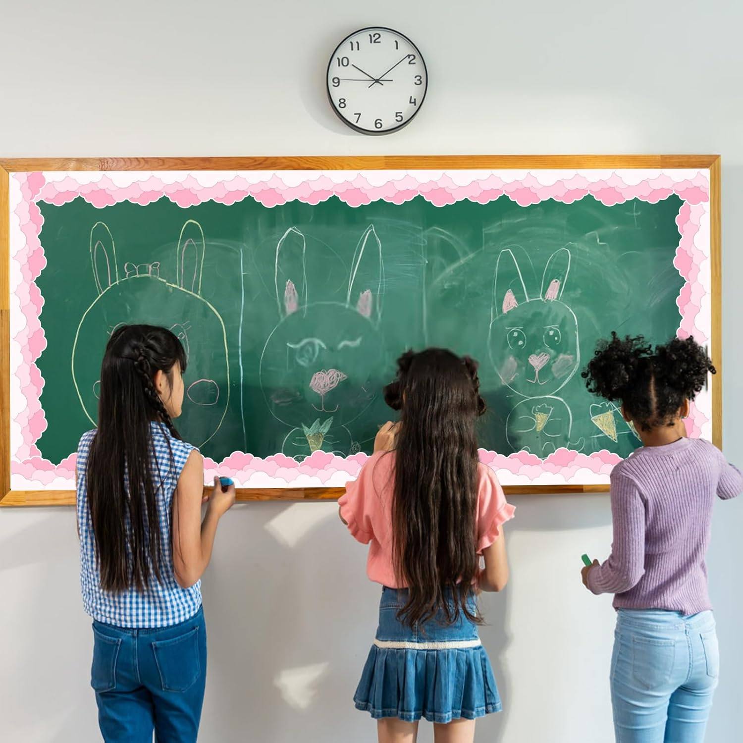 ins粉色云朵边框墙面美化装饰贴纸布置造景diy自粘踢脚线地脚线,淘宝优惠券,粉丝福利购,淘宝优惠卷